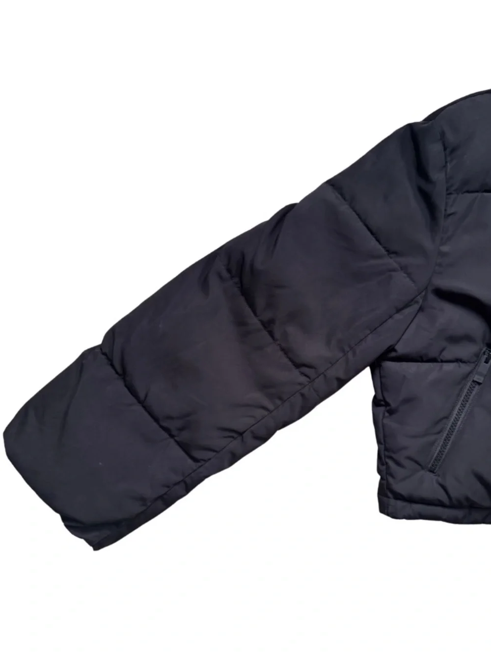 Alo Introspective Cropped Puffer Jacket Black Size Small